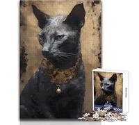 Puzzle de 1000 pièces représentant Le Mythe du Chat Cornish Rex, Un Jeu éducatif Stimulant pour Adultes, Un Cadeau Unique et Sentimental Dimensions:38x26cm