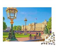 Puzzle de 1000 pièces représentant Le Palais de Buckingham - Jeu éducatif pour Adultes - Décoration intérieure - Défi - Niveau de difficulté élevé - Idéal pour Un Anniversaire - 38 x 26 cm