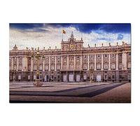 Puzzle de 1000 pièces représentant Le Palais Royal de Madrid, Espagne. Illustration et Souvenir de Voyage. Dimensions : 70 x 50 cm.