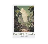 Puzzle de 1000 pièces représentant Le Parc d'État des grottes de Maquoketa. Puzzle en Papier, Illustration, Jouet éducatif et intellectuel, 52 x 38 cm.