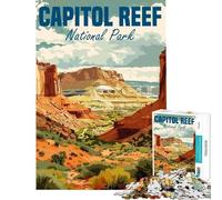 Puzzle de 1000 pièces représentant Le Parc National de Capitol Reef idéal pour Les Adolescents et Les Adultes Jeu de détente Assemblage de Motifs Cadeau Unique pour Un Anniversaire ou Noël (75x50cm)