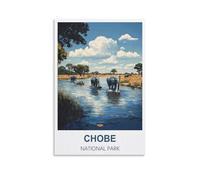 Puzzle de 1000 pièces représentant Le Parc National de Chobe : Un Jeu Stimulant et Impossible à réaliser, idéal pour décorer Une Maison ou Une Famille (52 x 70 cm).