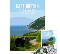 Puzzle de 1000 pièces représentant Le Parc National des Hautes Terres du Cap-Breton Un Jeu éducatif Stimulant et Difficile idéal comme Cadeau d'anniversaire (Dimensions 75x50cm)