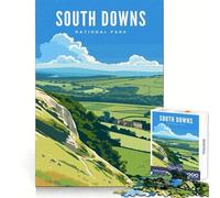 Puzzle de 1000 pièces représentant Le Parc National des South Downs, idéal pour Adultes, Stimulant la réflexion et offrant Un Moment de détente Bords Nets Parfait pour Noël (38x52cm)
