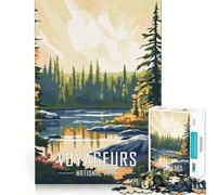 Puzzle de 1000 pièces représentant Le Parc National des Voyageurs,idéal pour Les Adolescents stimulez Votre Imagination,apprenez à Vous Amuser,assemblez Les pièces sans Espace,et Profitez d'un Moment