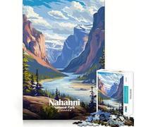 Puzzle de 1000 pièces représentant Le Parc National Nahanni au Canada,Un Paysage Artistique Parfaitement ajusté,idéal pour se détendre et réfléchir,Un Cadeau Artistique Parfait pour Noël (38x52cm)
