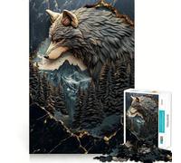 Puzzle de 1000 pièces représentant Le Paysage de Wolf Mountain Un Jeu de réflexion Amusant et sans Espace,Un Design Parfaitement ajusté,Le pour Les réunions de Famille (38x26cm)