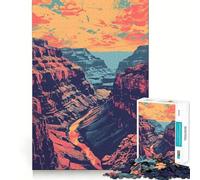 Puzzle de 1000 pièces représentant Le Paysage du Grand Canyon,découpe précise,Jeu Intelligent et Relaxant,décoration de Noël (50x75cm)