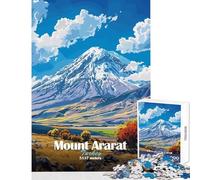 Puzzle de 1000 pièces représentant Le Paysage du Mont Ararat idéal pour Les Adolescents Jeu Manuel et décoratif pour la Maison Cadeau Unique pour Un Anniversaire ou Noël (38x52cm)