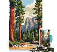 Puzzle de 1000 pièces représentant Le Paysage du Pacific Crest Trail, idéal pour Les Adolescents Renforce Les Souvenirs, favorise la détente et Offre Un Cadeau Classique de qualité (50x75cm)