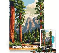 Puzzle de 1000 pièces représentant Le Paysage du Pacific Crest Trail, Un Jeu de logique Solide et Amusant avec découpe de précision, idéal pour Les Adultes et Parfait comme Cadeau de Noël (38x26cm)