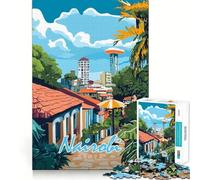 Puzzle de 1000 pièces représentant Le Paysage Urbain de Nairobi, pour Adultes Jeu de logique Fine, Silencieux et Amusant, Bords Nets, Cadeau mémorable (38x52cm)