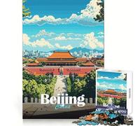 Puzzle de 1000 pièces représentant Le Paysage Urbain de Pékin, idéal pour Les Adolescents se concentrer, se détendre et s'amuser Un Cadeau Parfait ! (38x26cm)