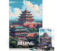 Puzzle de 1000 pièces représentant Le Paysage Urbain de Pékin pour Adultes, idéal pour développer la logique, se détendre et s'amuser Un Cadeau Parfait pour Les fêtes (38x26cm)