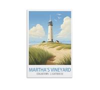 Puzzle de 1000 pièces représentant Le Phare d'Edgartown à Martha's Vineyard, décoration intérieure, Cadeau d'anniversaire, Jouet pour Hommes, Femmes et Seniors, 38 x 52 cm