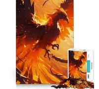 Puzzle de 1000 pièces représentant Le Phénix, créature légendaire, pour Adolescents Un défi intellectuel Stimulant, Un Passe-Temps Calme, Une découpe précise et Un Cadeau de Saison (38x26cm)
