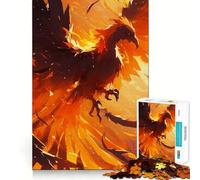 Puzzle de 1000 pièces représentant Le Phénix, créature légendaire, pour Adolescents Un défi intellectuel Stimulant, Un Passe-Temps Calme, Une découpe précise et Un Cadeau de Saison (50x75cm)