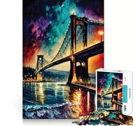 Puzzle de 1000 pièces représentant Le Pont du Bosphore à Istanbul Jeu d'articulation Facile,Stimulant et Relaxant Cadeau d'anniversaire Amusant (50x75cm)