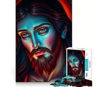 Puzzle de 1000 pièces représentant Le Portrait de Jésus-Christ d'un Autre Monde, pour Adultes, défi cérébral, Jeu de Loisirs, découpe Nette, Cadeau Incroyable (50x75cm)