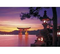 Puzzle de 1000 pièces représentant Le sanctuaire d'Itsukushima (Hiroshima), Un Paysage Japonais. Jeu de Puzzle Original et créatif, Cadeau Tendance, 70 x 50 cm.
