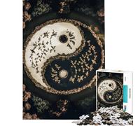 Puzzle de 1000 pièces représentant Le Symbole Yin Yang idéal pour Un Jeu éducatif Un Apprentissage ludique Un Cadeau d'anniversaire ou Une décoration intérieure (Dimensions 75x50cm)