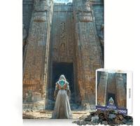 Puzzle de 1000 pièces représentant l'entrée d'un Temple Antique, idéal pour Les Adolescents Détente et Relaxation garanties Bords réguliers Un Cadeau Parfait pour Les Vacances (38x52cm)