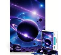 Puzzle de 1000 pièces représentant Les Anneaux de Saturne, la planète, pour Adultes Jeu de réflexion, Passe-Temps la Maison, Bords Nets, Joli Cadeau (50x75cm)