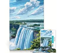 Puzzle de 1000 pièces représentant Les Chutes du Niagara, idéal pour Les Adultes Un Jeu d'entraînement cérébral Relaxant et Amusant, Une œuvre d'art à Assembler (38x52cm)