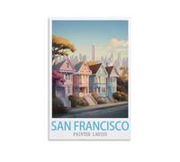 Puzzle de 1000 pièces représentant Les Painted Ladies de San Francisco : Un Jeu Stimulant et Impossible à réaliser, idéal pour décorer Une Maison ou Une Famille (38 x 52 cm).