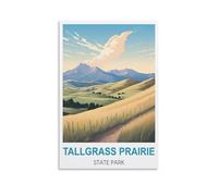 Puzzle de 1000 pièces représentant Les Parcs d'État des prairies à Hautes Herbes. Puzzle en Papier, Illustration, Jouet éducatif et intellectuel, Cadeau, 70 x 50 cm.