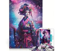 Puzzle de 1000 pièces représentant Les Quartiers des geishas de Kyoto Jeu de réflexion Stimulant détente intellectuelle Cadeau d'anniversaire 38x26cm