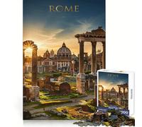 Puzzle de 1000 pièces représentant Les ruines de Rome au Coucher du Soleil, idéal pour Adultes Jeu de réflexion et Anti-anxiété Objet de Collection aux découpes soignées (38x52cm)