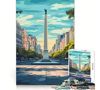 Puzzle de 1000 pièces représentant l'Obélisque de Buenos Aires,idéal pour Les Adolescents Un Loisir Intelligent et apaisant,aux Bords précis,Parfait comme Cadeau de Noël (50x75cm)