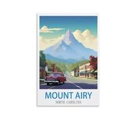 Puzzle de 1000 pièces représentant Mount Airy, Caroline du Nord. Puzzle en Bois de 1000 pièces, idéal pour Les Adultes et Les Enfants. Jeu éducatif et détendu pour Toute la Famille. 38 x 52 cm.