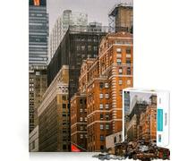 Puzzle de 1000 pièces représentant New York, Un Puzzle Difficile pour Adultes, Un Jeu de logique Solide, Simple et Amusant, découpé avec précision, idéal comme Cadeau de Noël (38x52cm)