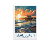 Puzzle de 1000 pièces représentant Seal Beach, Californie : Un Jeu Stimulant et Impossible à réaliser, idéal pour décorer Une Maison ou Une Famille (50 x 70 cm).