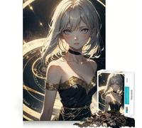 Puzzle de 1000 pièces représentant Seraphina,Une Adolescente d'anime Jeu de mémoire et Système d'emboîtement précis,sans pièces détachées Idéal pour Les Voyages pour Les Petits Cerveaux