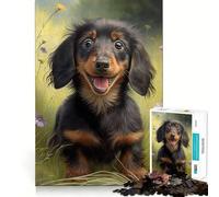 Puzzle de 1000 pièces représentant Un Adorable Chiot, idéal pour Les Adolescents, pour améliorer Leur mémoire et se détendre Finitions impeccables Cadeau créatif (50x75cm)