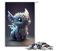 Puzzle de 1000 pièces représentant Un Adorable Dragon Blanc idéal pour Les Adultes et Les Adolescents à partir de 14 Ans Puzzle Impossible à résoudre Anti Stress Dimensions 75x50cm