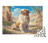 Puzzle de 1000 pièces représentant Un Adorable épagneul dans Le désert, en Carton 100% recyclé. Jeu Classique pour Adultes, idéal pour développer Son Cerveau. Dimensions : 52 x 38 cm.