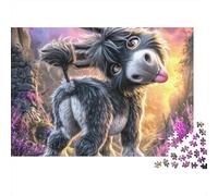 Puzzle de 1000 pièces représentant Un Adorable Petit âne. Jeu éducatif pour Adultes, décoration Charmante, défi Stimulant, idéal comme Cadeau d'anniversaire. Dimensions : 70 x 50 cm.