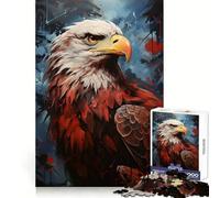 Puzzle de 1000 pièces représentant Un Aigle à tête Blanche, idéal pour Les Adolescents créatifs et faciles à Vivre Bords précis Cadeau de Noël (50x75cm)