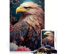 Puzzle de 1000 pièces représentant Un Aigle à tête Blanche Parmi Les Fleurs (38x26cm) pour Adultes Stimule l'esprit, Offre Une expérience Douce et constitue Un Cadeau de Noël élégant