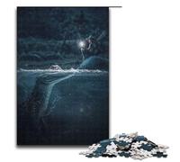 Puzzle de 1000 pièces représentant Un Alligator Curieux idéal pour Les Adultes Les Couples et Les Adolescents à partir de 14 Ans Dimensions 75x50cm