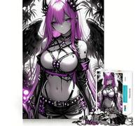 Puzzle de 1000 pièces représentant Un Ange aux Cheveux Roses et aux Ailes, idéal pour Les Adultes, Stimulant cérébral et Anti-Stress, décoration Murale (50x75cm)