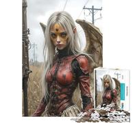 Puzzle de 1000 pièces représentant Un Ange Guerrier Post-apocalyptique Un Jeu éducatif Impossible à compléter défi Stimulant à relever pour Les 14 Ans et Plus (38x52cm)