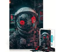 Puzzle de 1000 pièces représentant Un Astronaute au Casque fissuré, idéal pour Les Adolescents Jeu de réflexion et de Partage Bordure précise pour Les vœux du Père Noël 38x52cm