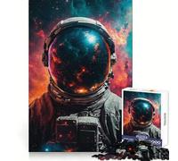Puzzle de 1000 pièces représentant Un Astronaute dans Un Univers Cosmique, idéal pour Adultes Un Exercice Mental Amusant et Anti-Stress, aux Bords Nets Un Cadeau attentionné (38x26cm)