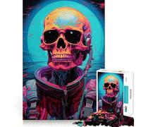Puzzle de 1000 pièces représentant Un Astronaute Squelette 50x75cm Jeu de réflexion pour Adultes Décoration Murale apaisante et relaxante