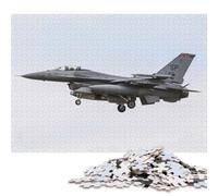 Puzzle de 1000 pièces représentant Un Avion de Chasse F16 Fighting Falcon, Jeu éducatif en Papier pour Adultes et Enfants, idéal comme Cadeau de Noël (38 x 26 cm / 1000 pièces).